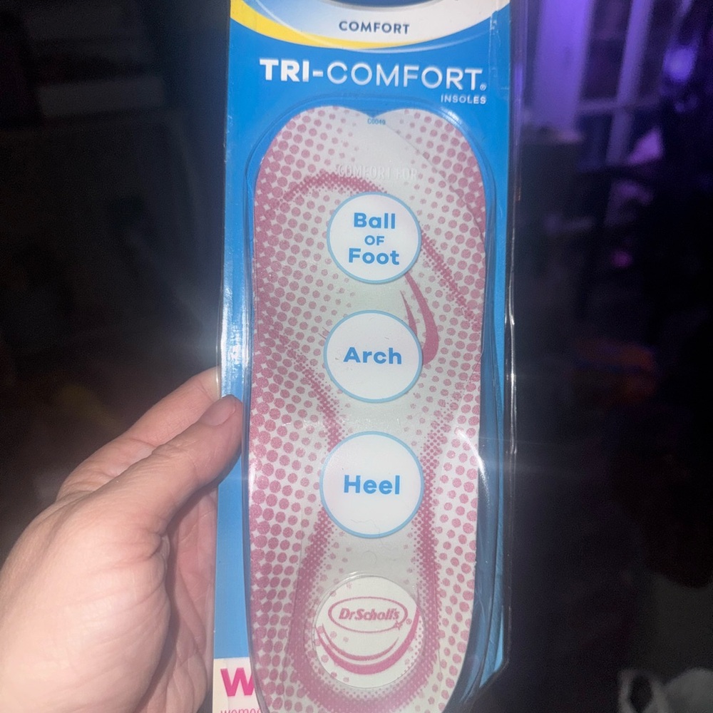 Dr. Scholl's Blue and Pink Tri-Comfort Insoles